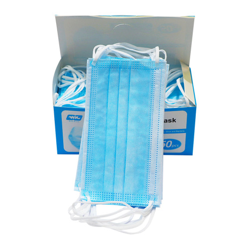 3-Ply Face Mask Disposable Protective with Durable Earloops