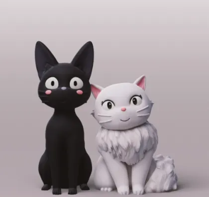 Custom 3D Printed Totoro Knick-Knacks