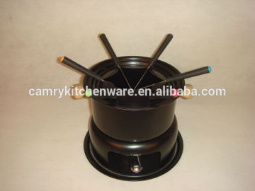 11pcs nonstick carbon steel Fondue Set