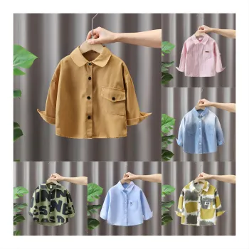 Spring and Autumn Boys' Long Sleeved Plaid Shirts - New Casual Shirts for Children