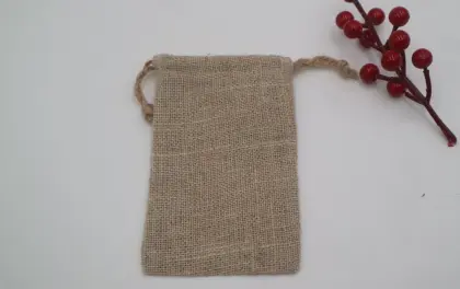 jute jewelry pouch jute bag wholesale