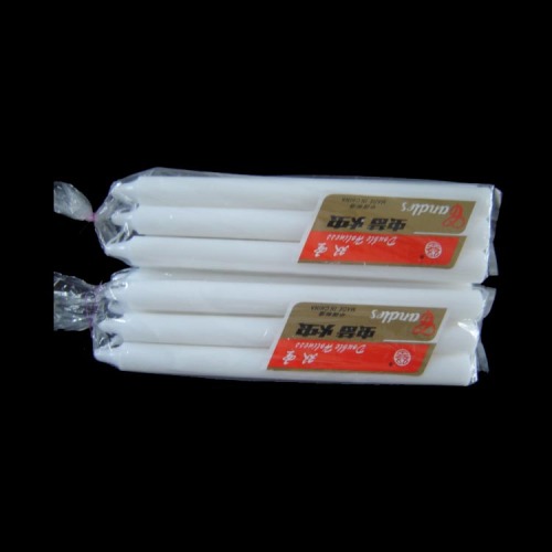 6 stks polybag huishoudelijke witte kaarsen voor congo markt