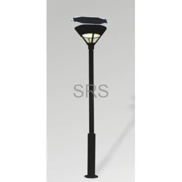 7W Solar LED Garden Lamp, Mono/Polycrystalline Silicon Panel