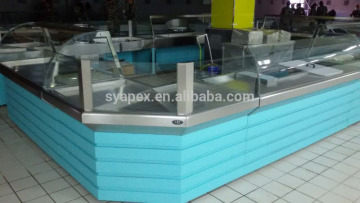 APEX glass door food display cabinet for narmal,hot and cold models