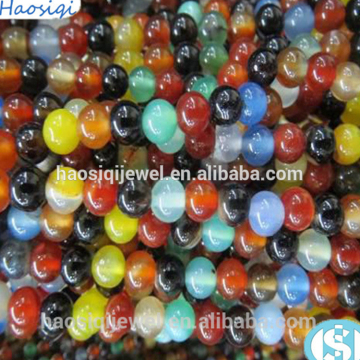 Alibaba wholesale natural stone beads African jasper colorful agate beads loose gemstone for jewelry making