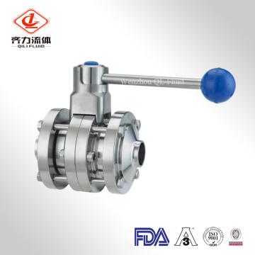 Sanitary Stainless Steel Three PCS Butterfly Valve