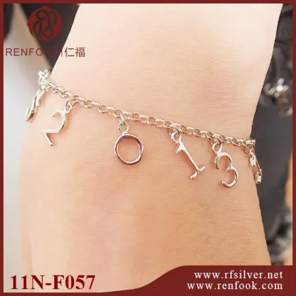 Wholesale womens jewellery 925 sterling silver love bracelet