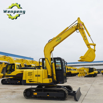 8Ton Crawler Backhoe Excavator With Yanmar Engine