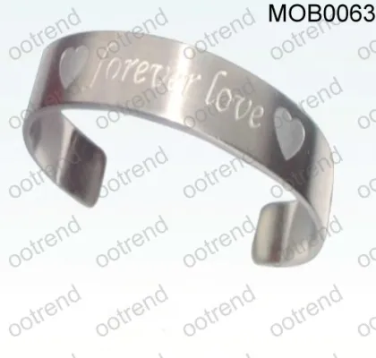 Couple love forever love bangle forever bands in surgical steel 316 free engraving