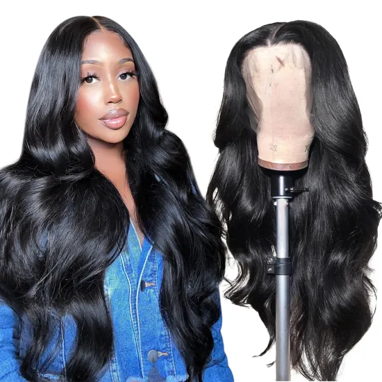 Cheap Body Wave Raw Brazilian Virgin Human Hair Wholesale 13X6 Lace Frontal 100%Human Hair Wig For Black Women Can Be Customized