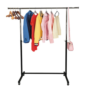 Wholesale Clothes Hanger Stand Rack with Wheels for Garment Display