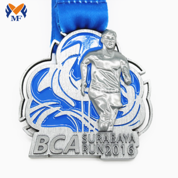 Custom diecast brass metal running medals