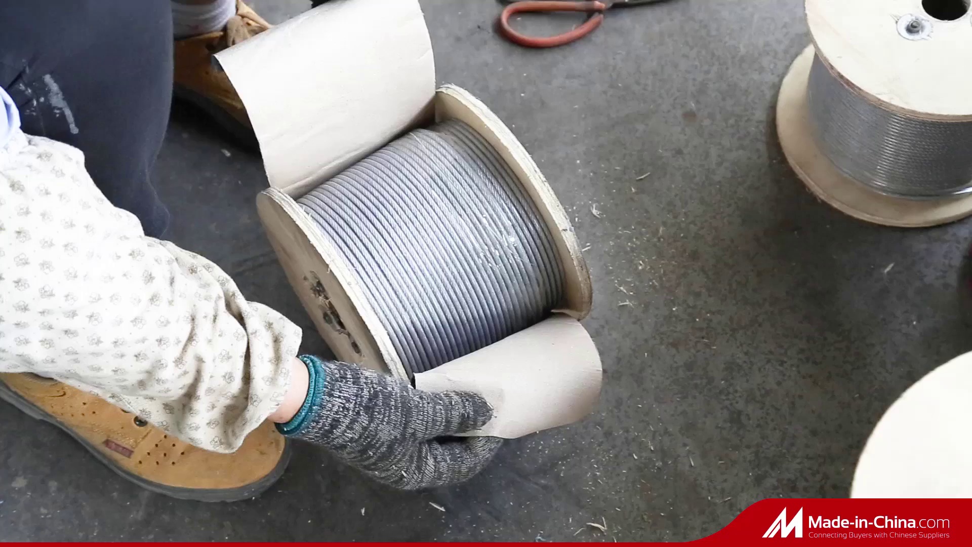 High Tensile Black PU/PA Plastic Coated Wire Rope
