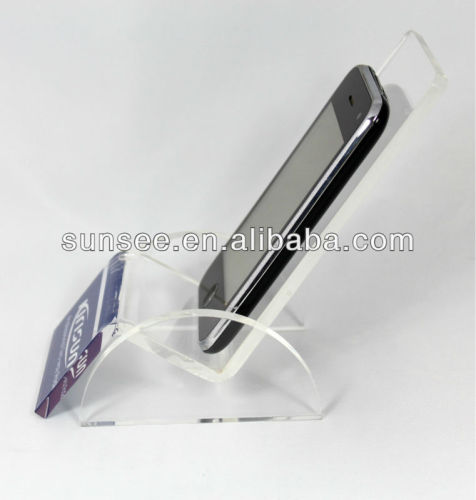 Colorful acrylic wall mounted mobile phone display stand