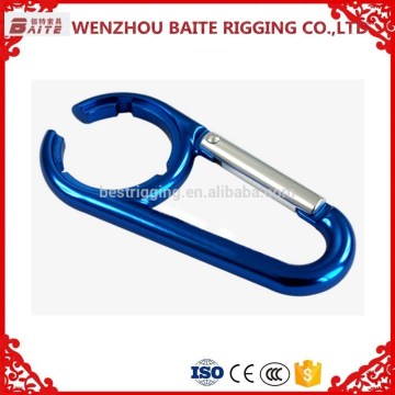 Outdoor Exercise Aluminium Carabiner Hook / Led Light Climbing Buckle Hook without Light