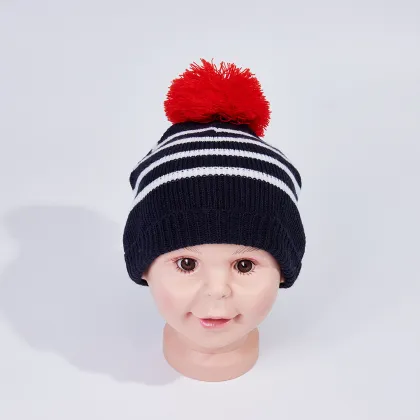 The children's autumn and winter knitted beanie