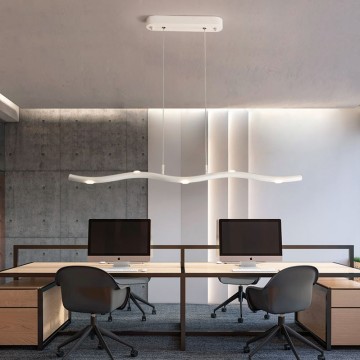 LEDER Modern Wave Linear Pendant Lamps