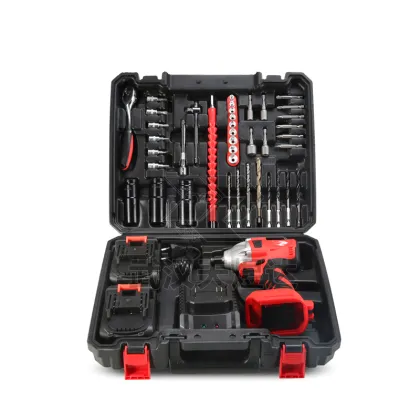 Handheld High Torque Wrench Impact Cordless Wrench Electric Battery Lithium Battery Power Impact Wrench