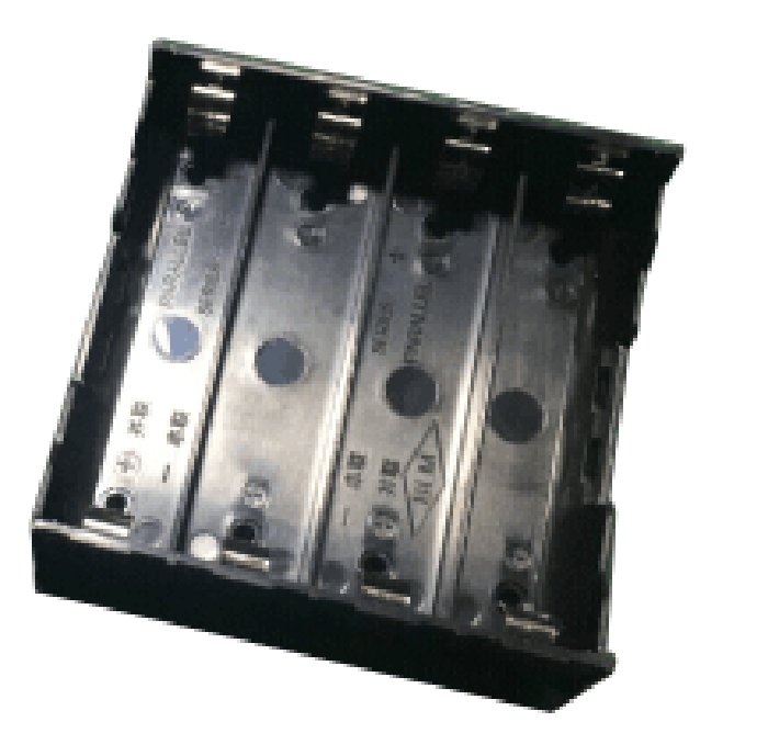  4 pieces 18650 Battery Holder/Box/Case with PC Pins