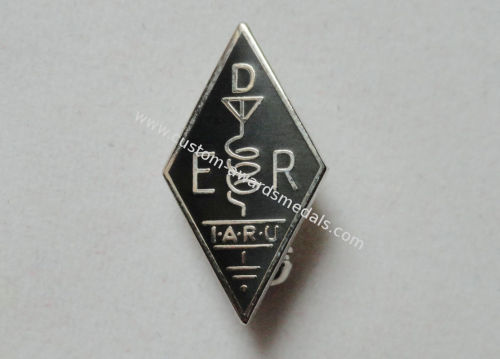 Promotional Gift Edr Pewter, Aluminum, Brass Nickel Plated Hard Enamel Pin With Brooch