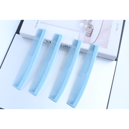 Blue hotel bathroom disposable plastic hair combs