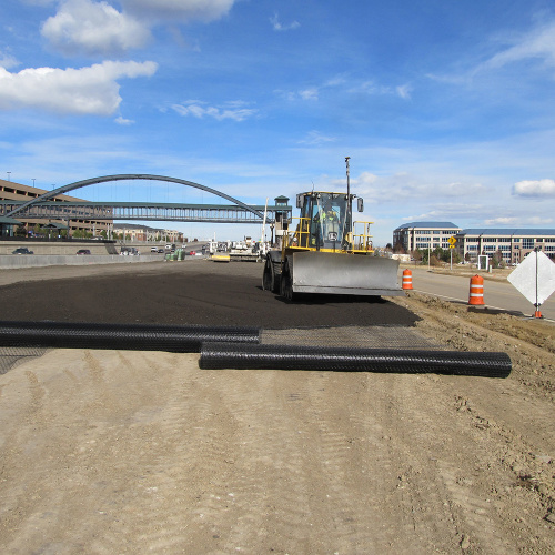 Penguatan langsung pabrik roadbed geogrid diperkuat