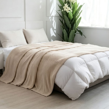 Luxuosa manta de flanela de camada única para relaxamento