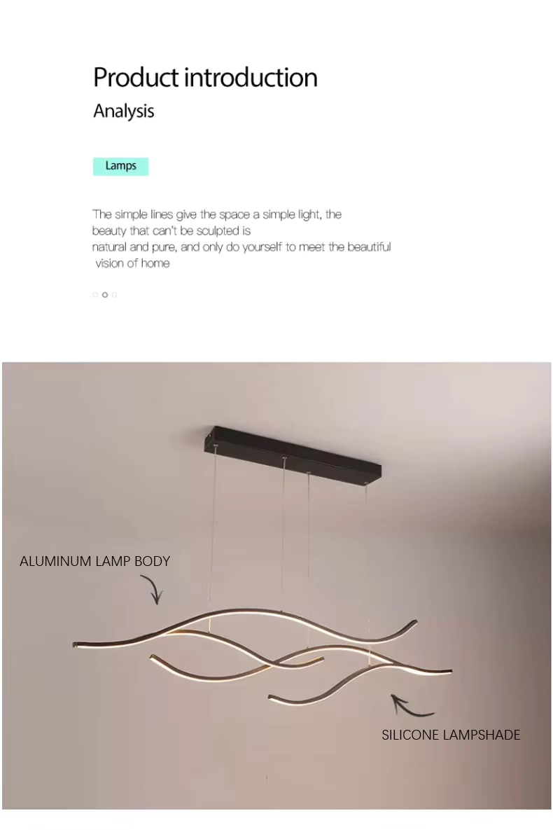 LED Art Pendant Lighting for Kitchen Island