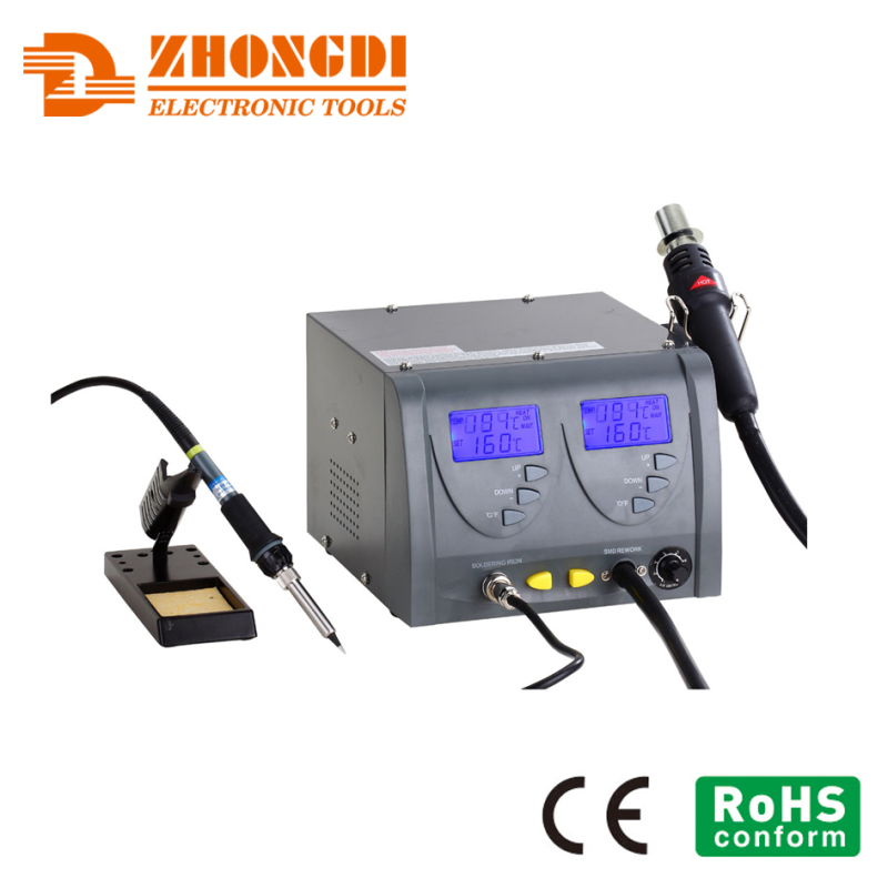 Zhongdi ZD-912: Best Selling 2-in-1 SMD Hot Air Rework and Soldering Iron Station