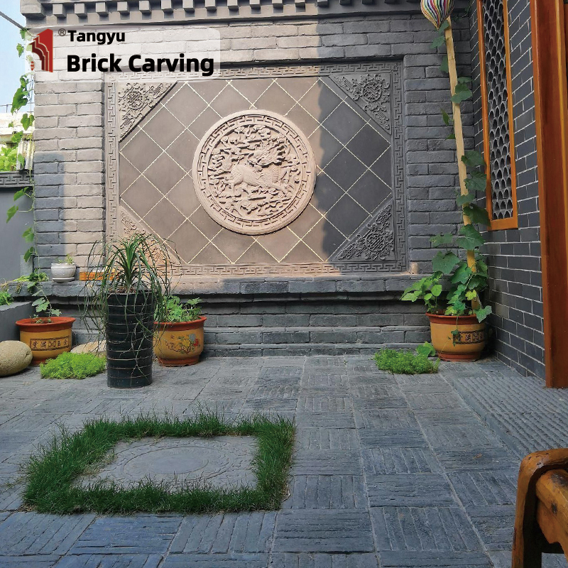 Garden floor paving tile