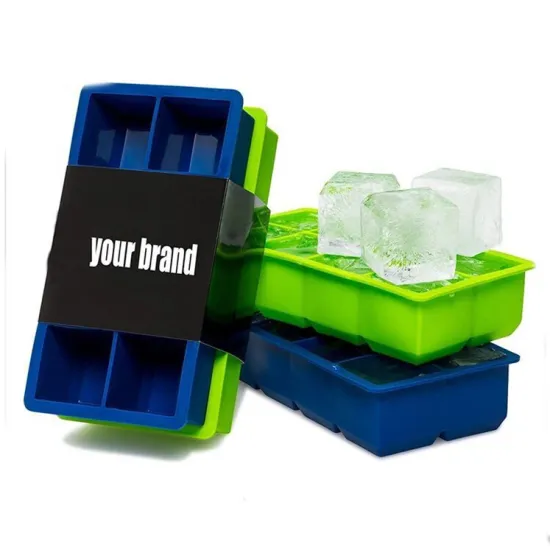 6 Cavities Soft Silicone Ice Cube Tray