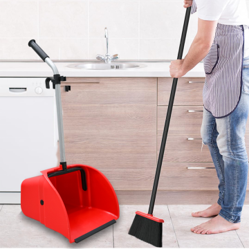 Wind-Proof Long Handle Heavy-Duty PP Lobby Debris Dustpan