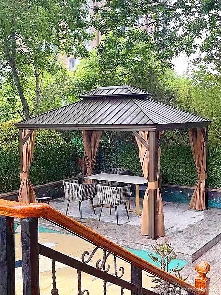 12x12 gazebo BBQ Hardtop Grill Gazebo