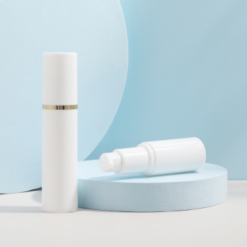 Liquid Airless Bottle White Empty PP Plastic Cosmetic Packaging Airless Bottle Manufactory