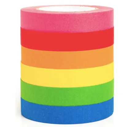 Heavy-duty construction masking tape