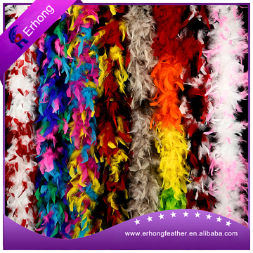 Turkey feather boa non gold lurex for party