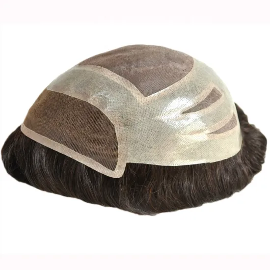 Hot Sale 100% Indian Remy Men Toupee - Black Hair Replacement Systems