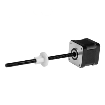 NEMA 23 actuator เชิงเส้นสกรูนำที่มีน็อตทองเหลืองและมอเตอร์สเต็ปเปอร์