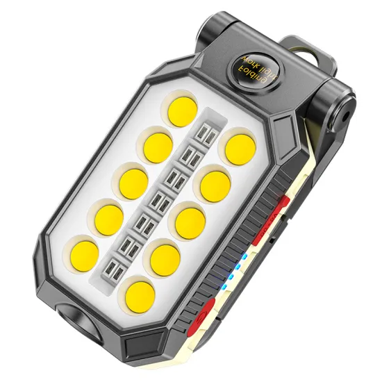 Emergency COB Work Light: Multifunctional Foldable LED Camp Lamp for Car Repair