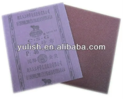 CSG brand abrasive cloth