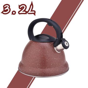 Red Durable Color Stainless Steel Whistling Water Kettle