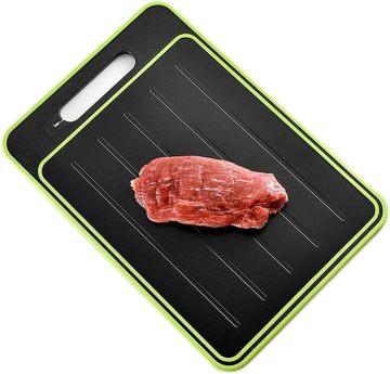4-in-1 Defrosting Chopping Board with Spice Grater and Knife Sharpener