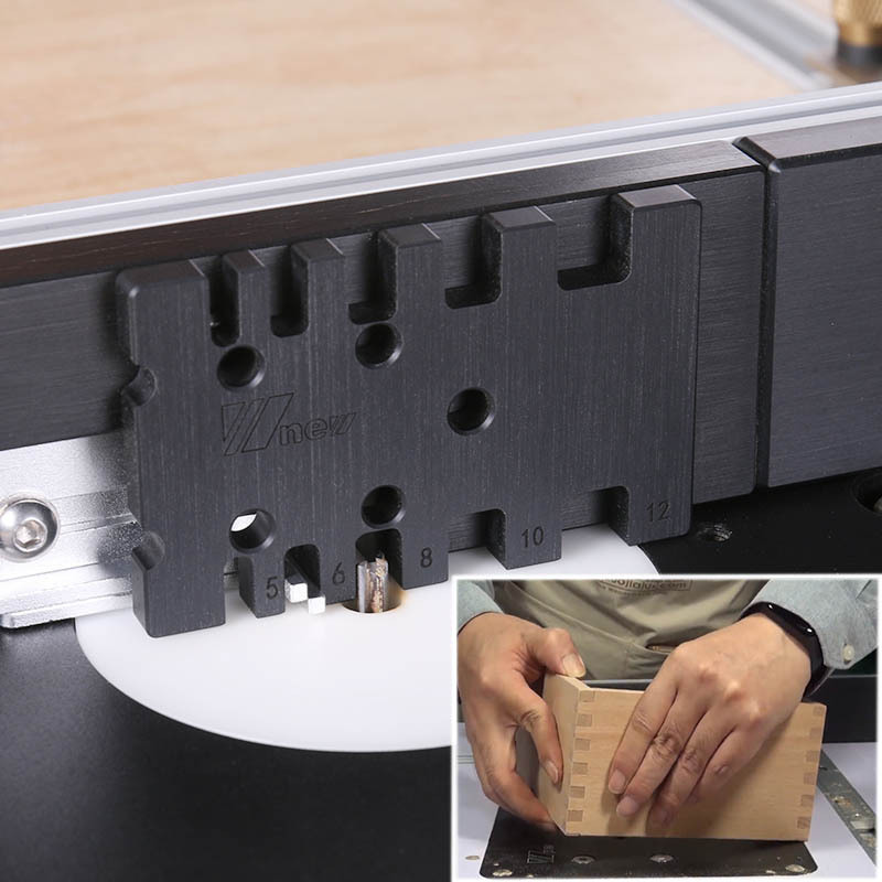 Woodworking push handle push rod table saw flip-chip engraving machine tenon ruler gauge