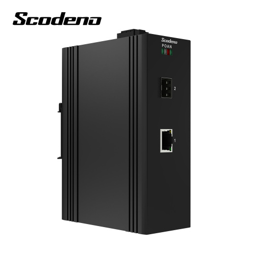 Industrial Grade 2 ports 10/100/1000Mbps Network Gigabit Fiber Optical Ethernet SFP Switch