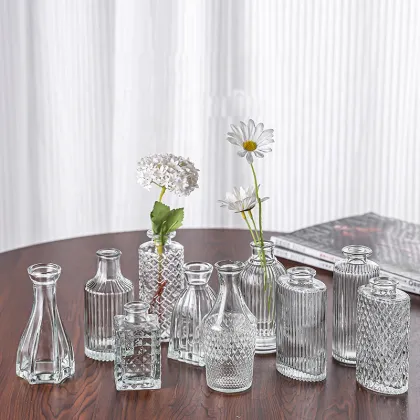 Luxury Glass Table Vases - 10pcs Set Wedding Art Deco Glass & Crystal Vases