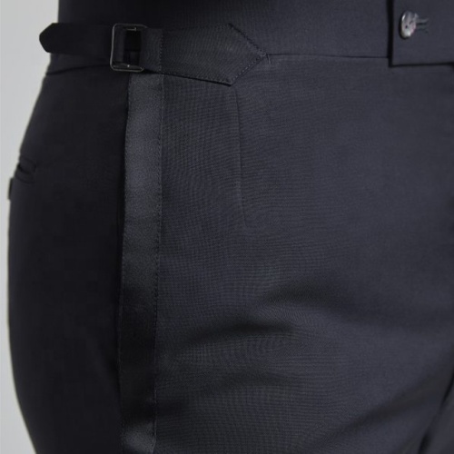 Latest Design Black Wool Fabric Men's Tuxedo Suit