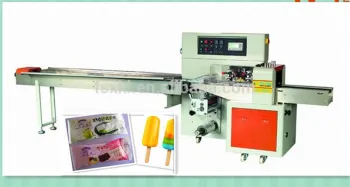 Popsicles semi-auto flow packaging machine from China