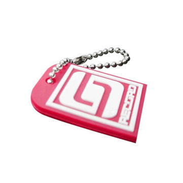 Red Custom Eco-friendly Garment Hang Tag Silicone Labels With Logo Printing