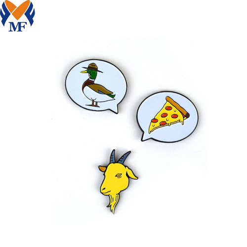 Set Pin Kambing Enamel Hadiah Logam Tersuai