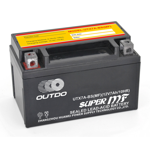 UTX7A-BS MF Batterie de moto à acide de plomb activé régulé